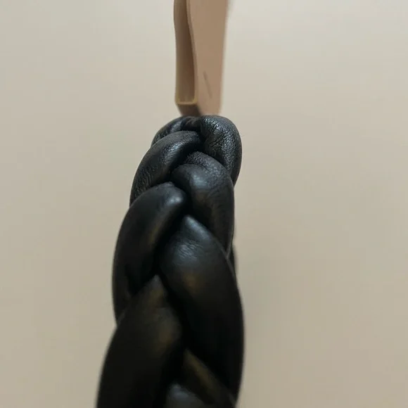 Sincerely Jules Black Faux Leather Braided Headband - Picture 3 of 5